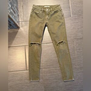 Levi's Olive Skinny Jeans